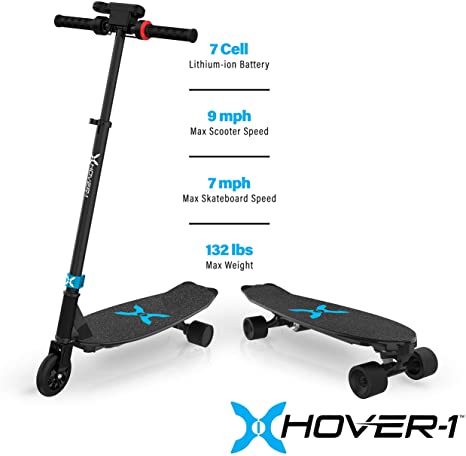 Hover-1 Switch 2 in 1 Electric Skateboard & Scooter for Kids