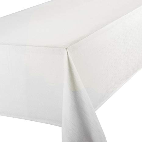 Premier 70 x 108-inch Linen Look Oblong Tablecloth, White