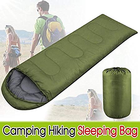 Yaheetech Single Adult Envelope Camping Hiking Zipper Sleeping Bag