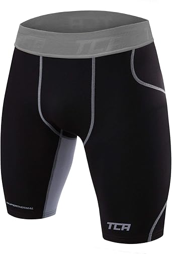 TCA Men's and Boy's SuperThermal Compression Base Layer Thermal Under Shorts