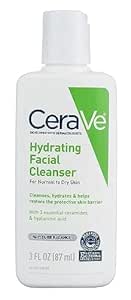 CeraVe Hydrating Facial Cleanser For Normal to Dry Skin 3 fl oz