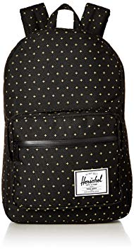 Herschel Supply Co. Pop Quiz Backpack, Black Gridlock Gold, One Size