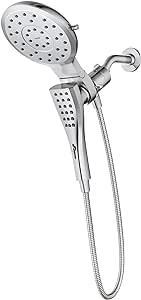 Moen Verso Chrome Rain Shower Head and Detachable Handshower Combination with Infiniti Dial and Magnetix Docking System, 60" Hose, 220C2