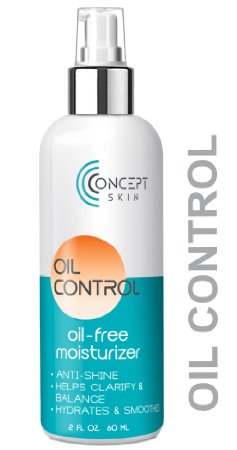 Oil Control - Oily Skin & Acne Moisturizer, Mattifying Oil-Free Moisturizer Prevents Breakouts & Clarifies with Salicylic Acid & Natural Botanicals - by Concept Skin Naturals