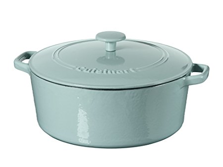 Cuisinart Casserole Cast Iron, Light Blue, 7-Quart