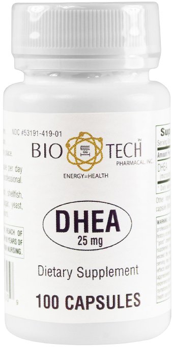 BioTech Pharmacal - DHEA (25mg) - 100 Count