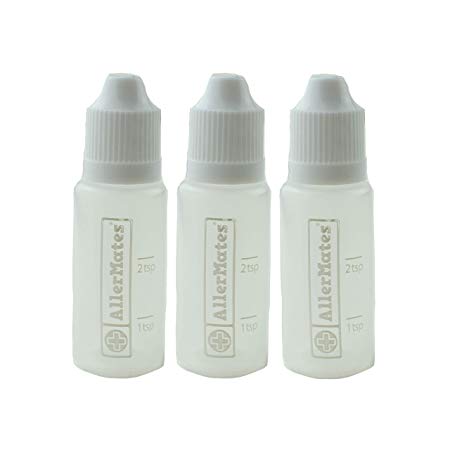 3 Pack of Travel Size, Mini Meds Bottles for Liquid Medicines