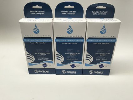 Hot Spring Spas Freshwater Ag  Continuous Silver Ion Sanitizer 71325 - 3 Pack