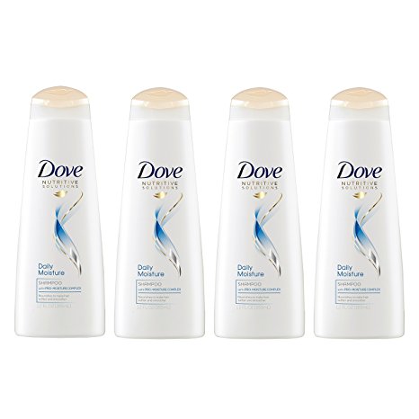 Dove Nutritive Solutions Shampoo, Daily Moisture, 12 oz, 4 count