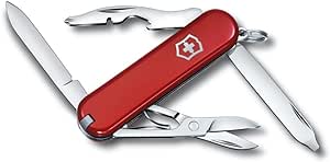 Victorinox Rambler Petit Couteau de Poche Suisse, Léger, Multitool, 10 Fonctions, Tournevis, Ciseaux, Rouge