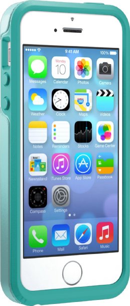 OtterBox SYMMETRY SERIES Case for iPhone 5/5s/SE - Frustration Free Packaging - AQUA SKY (AQUA BLUE/LIGHT TEAL)