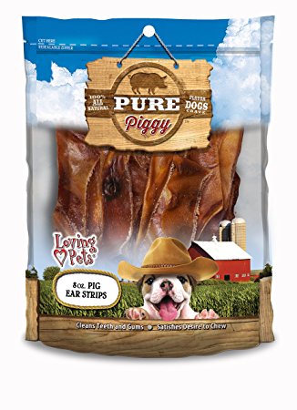 Loving Pets Pure Piggy Pig Ear Strips