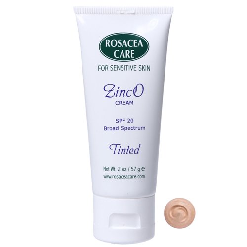 TINTED ZincO - SPF 20 - Sunscreen, Concealer, Healing Moisturizer for rosacea (2 oz)