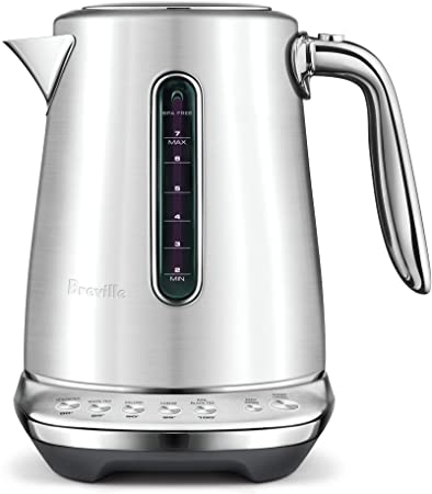 Breville The Smart Kettle Luxe BKE845BSS 1.7 Litre Kettle, Brushed Stainless Steel, BKE845BSS2JAN1