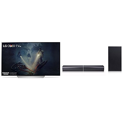 LG Electronics OLED55C7P 55-Inch 4K Ultra HD Smart OLED TV and SJ7 Sound Bar (2017 Model)