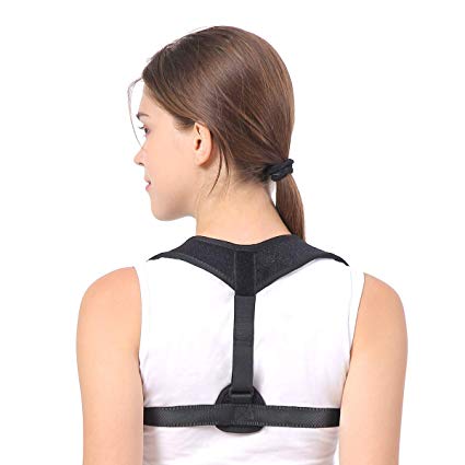SKEY Posture Corrector for Women and Men Best Brace Help to Improve Posture Clavicle Brace High Quality Comfortable Back Brace for Neck Shoulders and Back Pain Relief Support Super Thin & Light