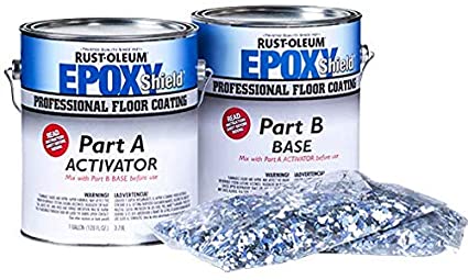 Rust-Oleum 304852 EpoxyShield Professional Floor Coating Kit, Dark Gray