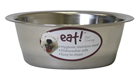 OurPets Basic Stainless Steel Dog Bowl, 2 Quart