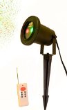 RED and Green 2 Color Laser Landscape Projector Light w Remote Holiday Lighting Christmas Lights