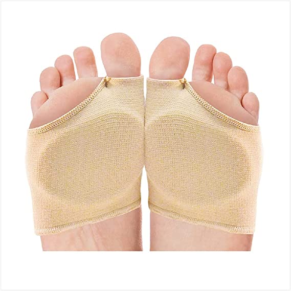 NatraCure Gel Metatarsal Pads - 1 Pair - with Metatarsalgia Forefoot Cushion - for Ball of Foot Pain Relief - (Sizes: Small/ Medium to Large / X-Large)