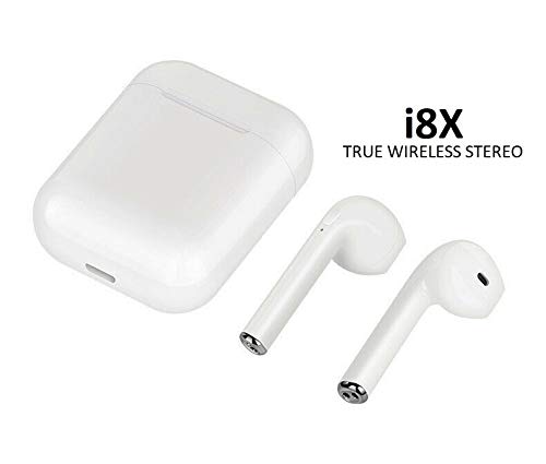 Everest i8X-TWS Dual Wireless Stereo Bluetooth Earphones with integrated Microphone for iOS/Android/Windows Devices