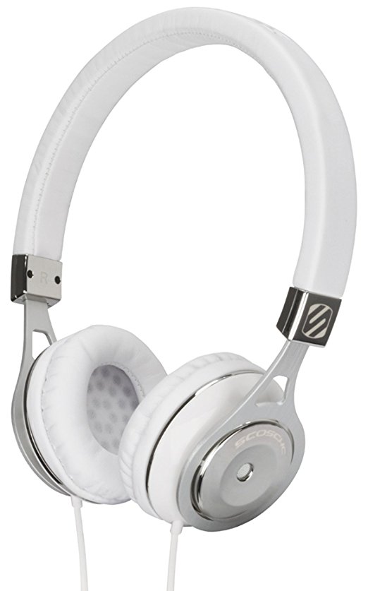 Scosche rh600w Realm On - Ear Headphones with tapLINE III - Retail Packaging - White