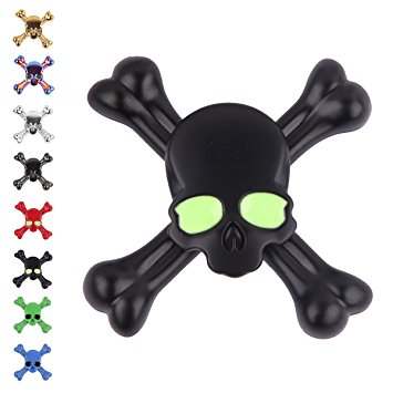 Tepoinn Fidget Spinner Skull Finger Spinner EDC Hand Spinner with Ultra Fast Ceramic Bearing, Small Size Anxiety Relief Finger Relief Toys for Kids & Adults