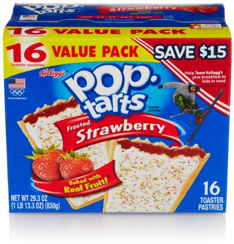Pop-Tarts Frosted Strawberry 16 Count