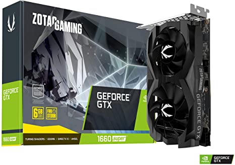 ZOTAC Gaming NVIDIA GeForce GTX 1660 Super Twin Fan Super 6GB Graphics Card