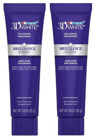 Crest 3D White Polishing Treatment - Brilliance Boost 3 Ounce Pack of 2