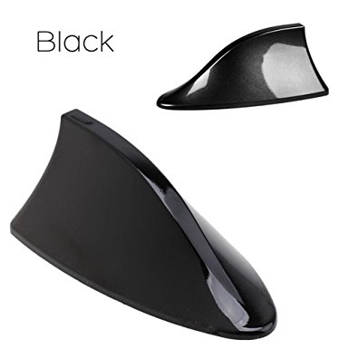 Eachbid Car Top Roof Car AM/FM Radio Antenna Signal Shark Fin Aerial Universal Line Black