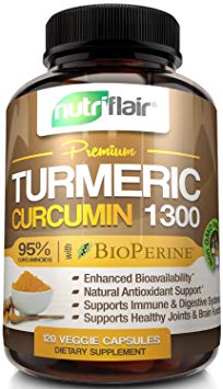 All Natural Pharmaceutical Grade Turmeric Curcumin Supplement  1200 mg daily with 95 Curcuminoids  120 Powerful Veggie Capsules
