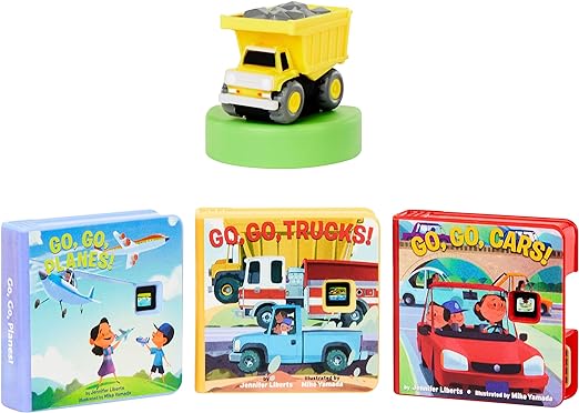 Little Tikes Story Dream Machine Go, Go, Vehicles Story Collection, Storytime, Books, Trucks, Random House, Audio Play Character, Gift and Toy for Toddlers and Kids Girls Boys Ages 3  Years