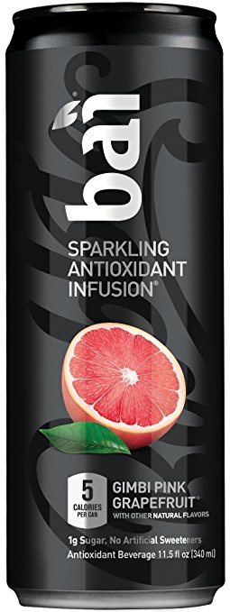 Bai Bubbles Gimbi Pink Grapefruit, Sparkling Antioxidant Infused Beverage, 11.5 Fluid Ounce Cans, 12 count (Packaging May Vary)