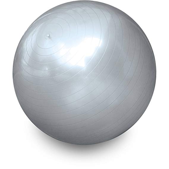 CAP Barbell HHE-S065B Cap Fitness Gym Ball, Silver, 65cm