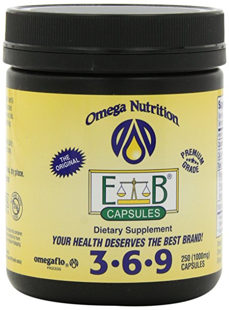 Omega Nutrition EB Capsules Organic Oil Blend 3.6.9 -  250  Capsules 1000 mg