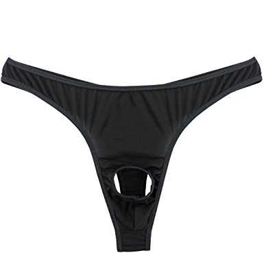 CHICTRY Men's Sexy Jock Strap Briefs Open Front Hole Underwear G-String Thongs