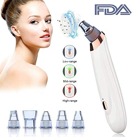 Blackhead Remover Vacuum,Upgraded Rechargeable Blackhead Vacuum Suction Remover, Professional Portable Pore Vacuum Led Display Electric Pore Suction Vacuum with 4 Beauty Probes for Men and Women