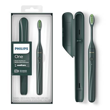 Philips One by Sonicare Rechargeable Toothbrush, Sage, HY1200/28