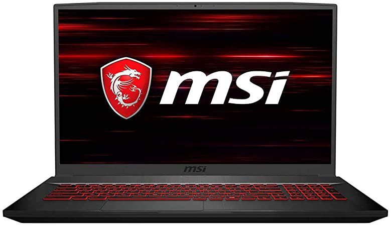 MSI GF75 17.3" FHD 120Hz Thin Gaming Laptop, 10th Gen Intel Core i5-10300H, Backlight Keyboard, HDMI, Wi-Fi 6, Webcam, Amazon Alexa, USB-C, GeForce GTX 1650, Windows 10 (8GB RAM|512GB PCIe SSD)