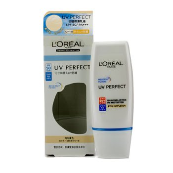 L'oreal Dermo-Expertise Uv Perfect 12H Longlasting Uva/Uvb Protector Spf50 /Pa    #Even Complexion 30Ml/1Oz