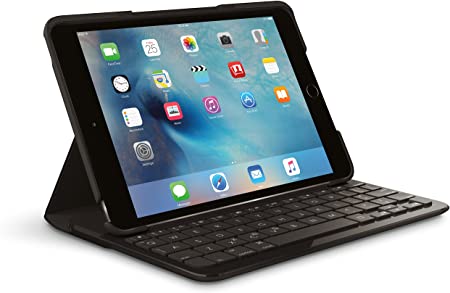 Logitech FOCUS Protective Case with Integrated Keyboard for iPad Mini 4, Black