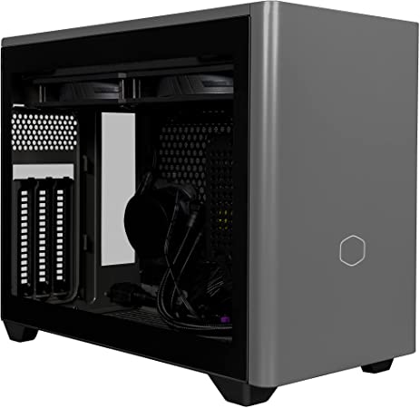 Cooler Master MasterBox NR200P MAX, Mini ITX PC Case Including 280mm Liquid Cooler and V850 SFX Gold PSU