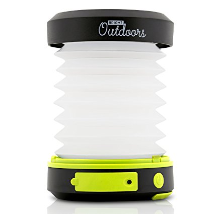 Bright Outdoors Solar Camping Lantern, Flashlight and Emergency Powerbank - USB Rechargeable, Portable and Collapsible. Ideal Safety, Patio or LED Night Light! Available in 800 or 1800 mAh power