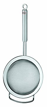 Rösle Stainless Steel Kitchen Strainer, Round Handle, Fine Mesh, 4.7-inch