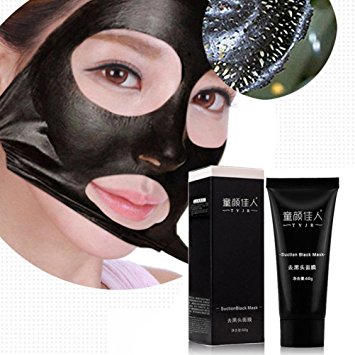 Remove Blackhead Facial Mask,Baomabao Deep Cleansing Black Mud Purifying Peel Off Facail Face Mask