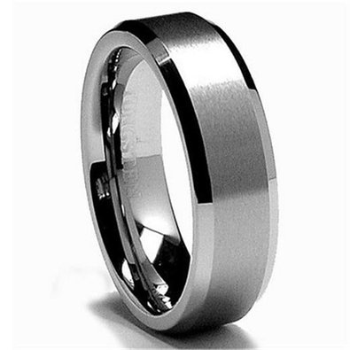 6mm Tungsten Mens Wedding Band Ring in Comfort Fit Matte Finish Life Time Warranty