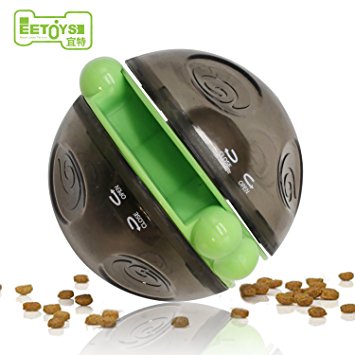 Dog Treat Ball Dispenser EETOYS IQ Puzzle Toy Collection Treat Dispensing Wobbler Ball Toy