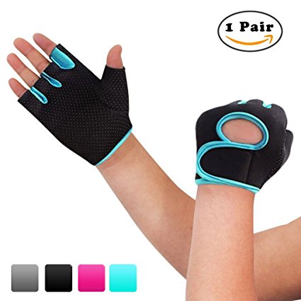 Nlife Power-Grip Half-finger SPORTS GLOVES,EXERCISE GLOVES Ideal For Cycling, Rowing, and Weightlifting