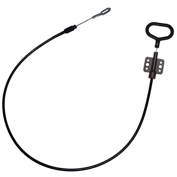 Choice Parts - Black Recliner Cable with Release Handle for Lane and Action Furniture - Exposed Cable Length: 2.5". - O Shape Tip